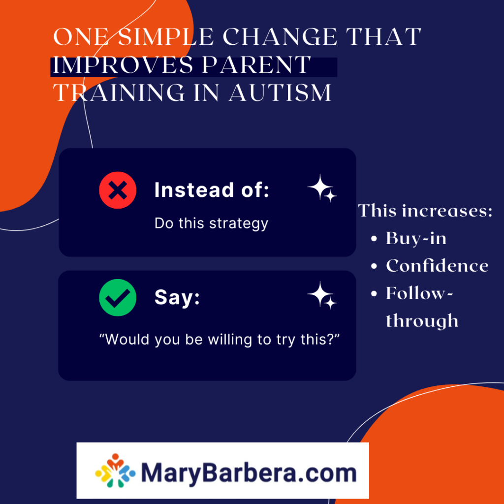 parent training autism. How to help autism parents